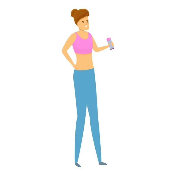 Ícone personal trainer, estilo cartoon —  Vetores de Stock