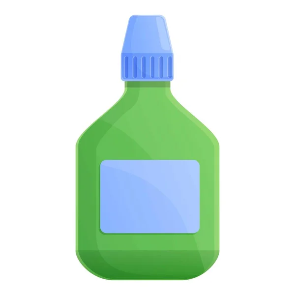 Desinfectie plastic fles pictogram, cartoon stijl — Stockvector