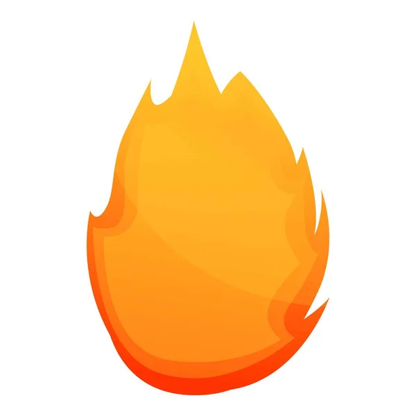 Ícone de fogo, estilo dos desenhos animados — Vetor de Stock