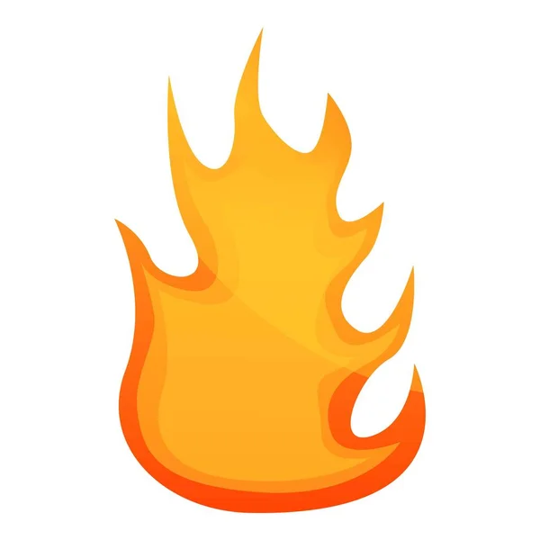 Heat fire flame icon, cartoon style — Stock Vector