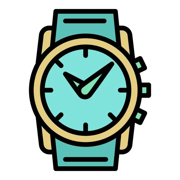 Underwater watch icon, outline style — Stock Vector