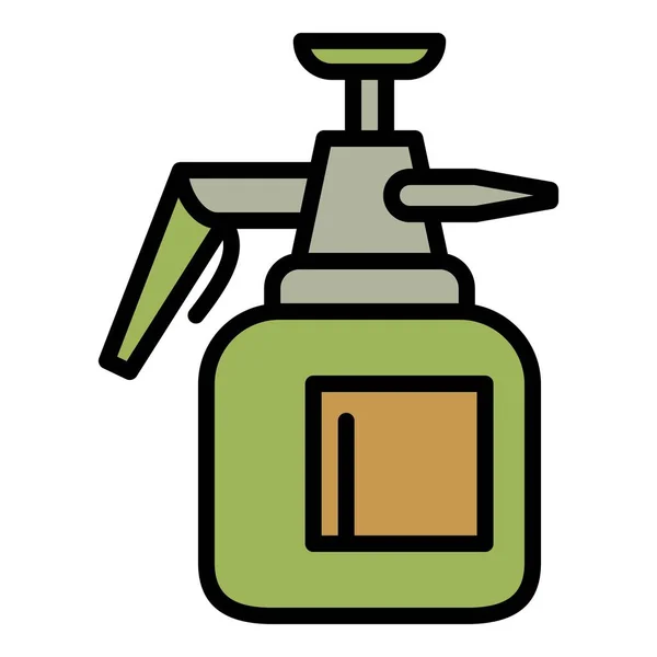 Kerti spray palack ikon, körvonalazott stílus — Stock Vector