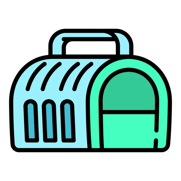 Pet portable box icon, outline style — Stock Vector