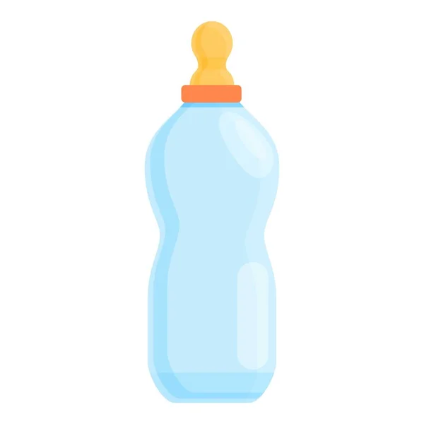 Bottiglia di plastica icona del latte, stile cartone animato — Vettoriale Stock