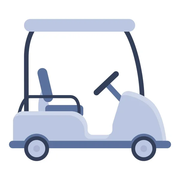 Ícone de carrinho de golfe, estilo cartoon — Vetor de Stock
