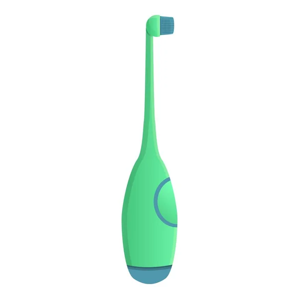 Детская икона электрической зубной щетки, мультяшный стиль — стоковый вектор