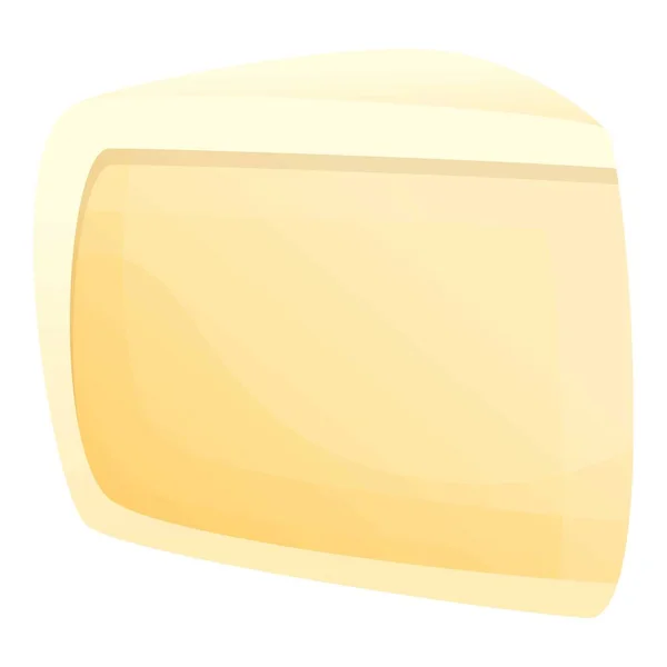 Icône de fromage de vache, style dessin animé — Image vectorielle