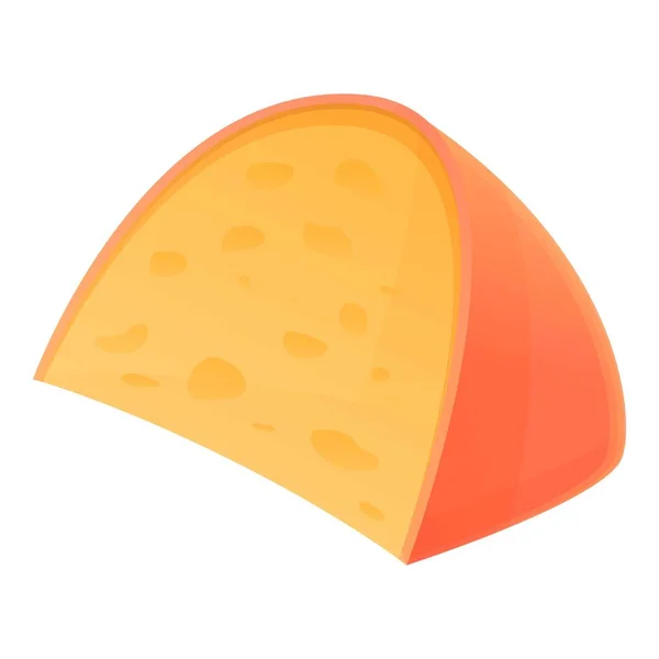 Ícone de queijo francês, estilo cartoon —  Vetores de Stock
