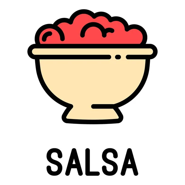 Icono de la comida de salsa, estilo de esquema — Vector de stock