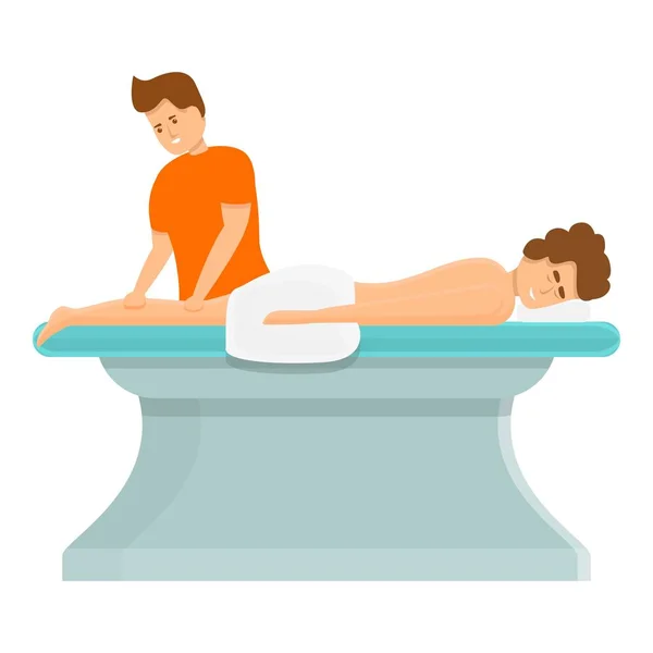 Beine Massage-Ikone, Cartoon-Stil — Stockvektor