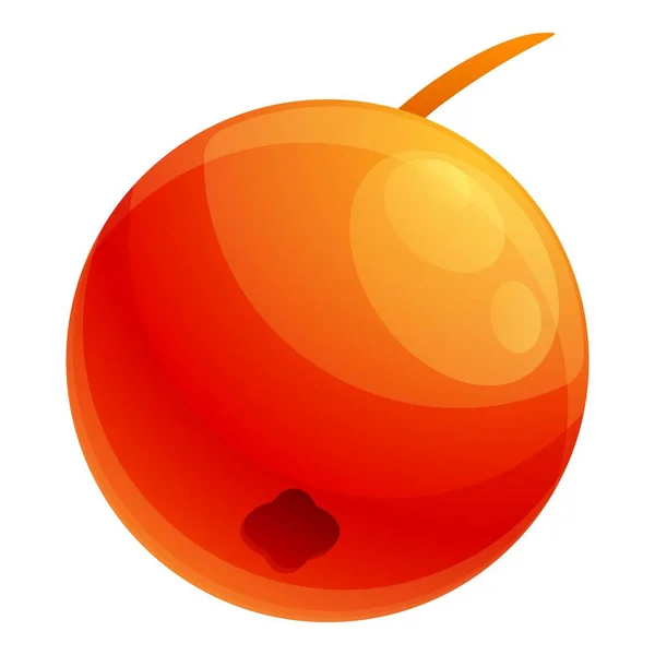 Icône rouge rowan berry, style dessin animé — Image vectorielle