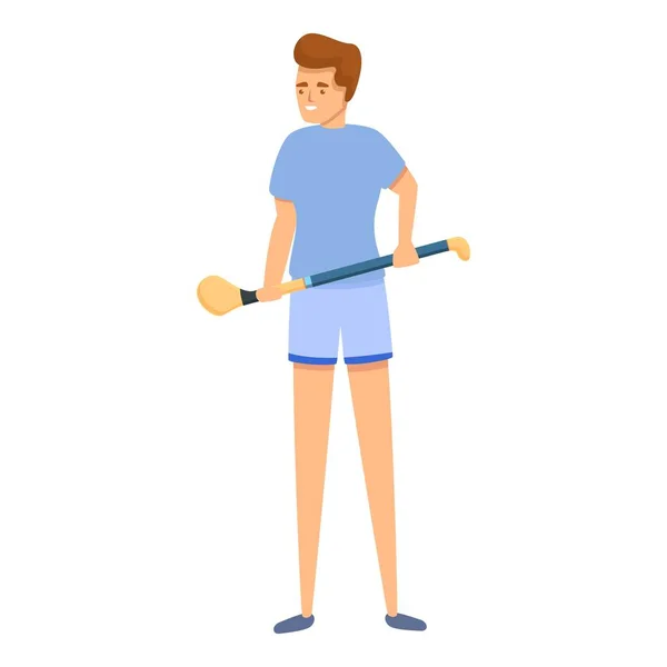 Hurling Sunday game icon, cartoon style — стоковый вектор