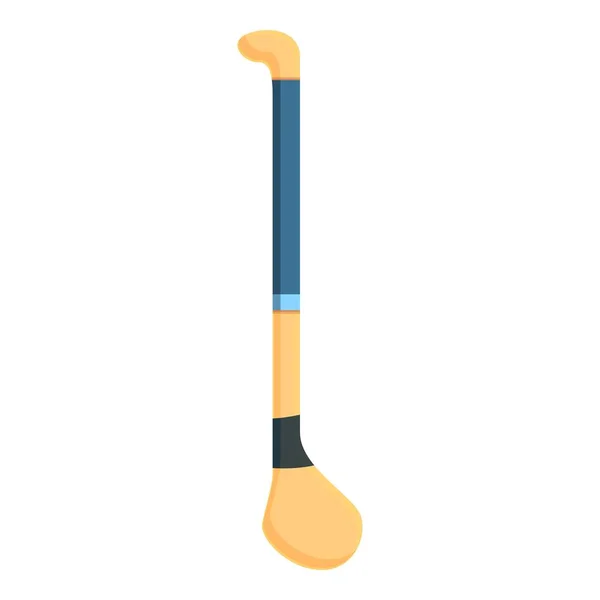 Hurling stick echipamente pictogramă, stil de desene animate — Vector de stoc