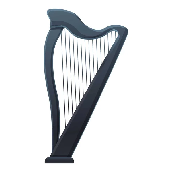 Harp akoestisch icoon, cartoon stijl — Stockvector