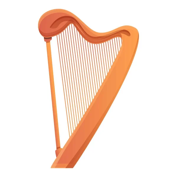 Art harp icoon, cartoon stijl — Stockvector
