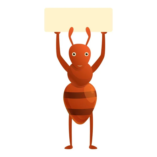 Ant icono de palo de azúcar, estilo de dibujos animados — Vector de stock