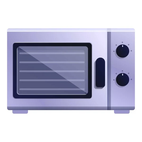 Icono del horno de convección de microondas, estilo de dibujos animados — Vector de stock