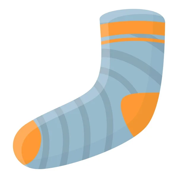 Retro sock icon, cartoon style — Stock Vector