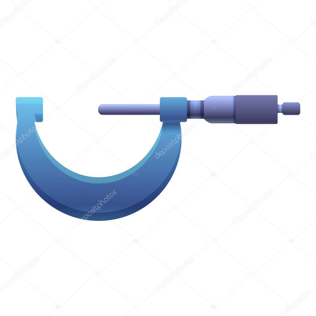 Equipment micrometer icon, cartoon style