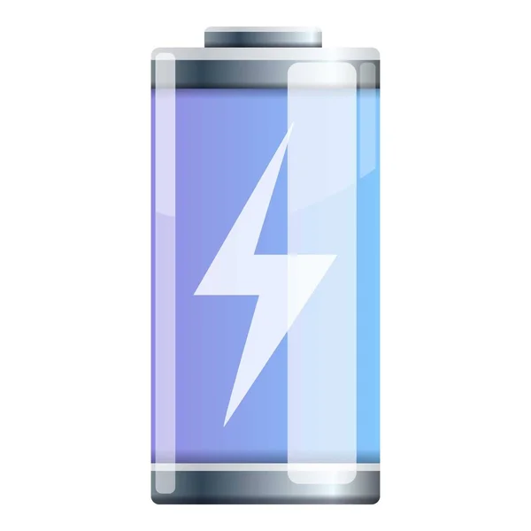 Opladen batterij pictogram, cartoon stijl — Stockvector