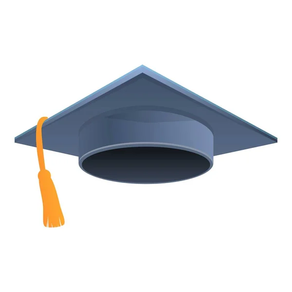 Achievement graduation hat icon, cartoon style — Stockový vektor