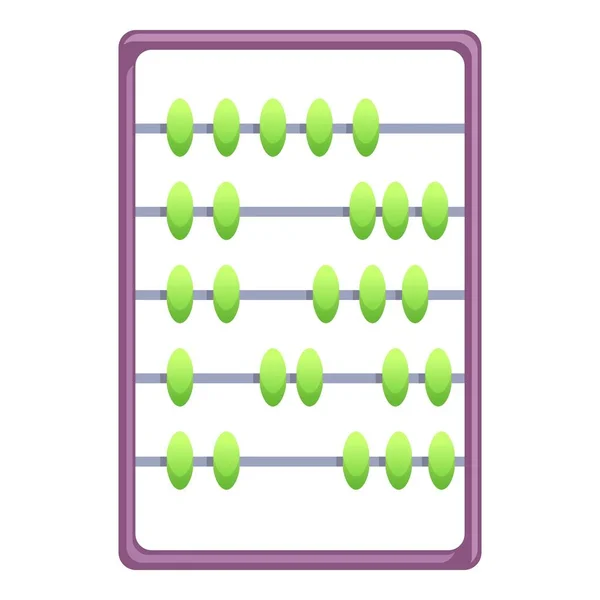 Calcular icono de ábaco, estilo de dibujos animados — Archivo Imágenes Vectoriales