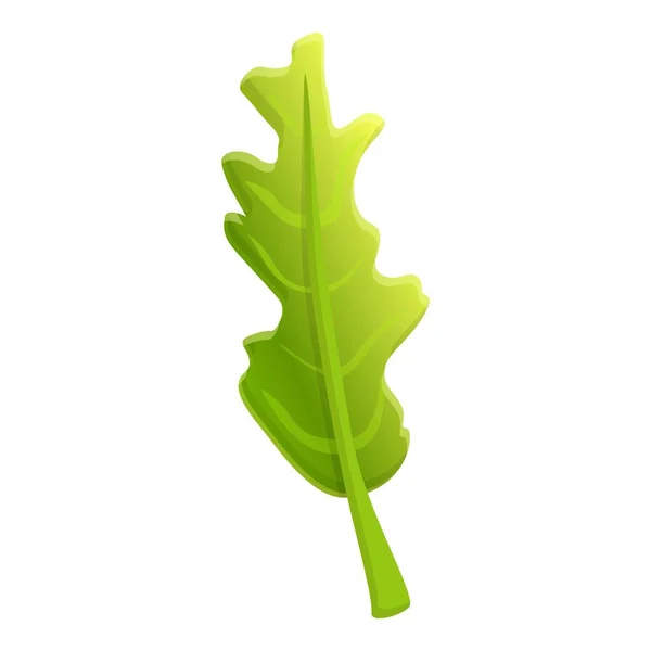 Bio arugula icoon, cartoon stijl — Stockvector