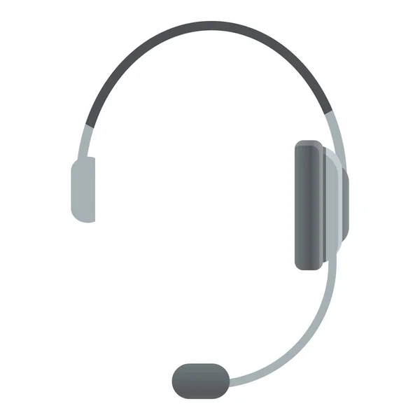 Büro-Headset-Ikone im Cartoon-Stil — Stockvektor