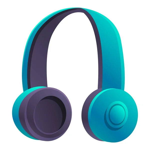 Ícone de fone de ouvido Bluetooth, estilo dos desenhos animados —  Vetores de Stock