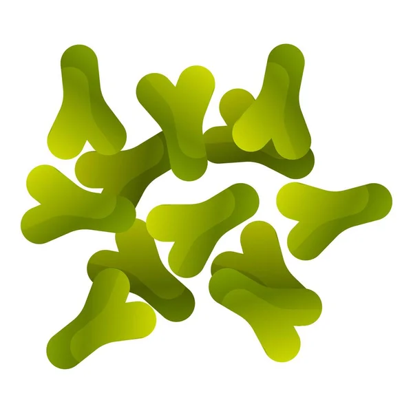 Probiotiques icône de la nourriture, style dessin animé — Image vectorielle