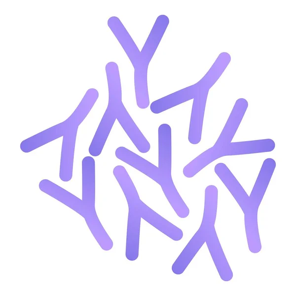 发酵益生菌图标，卡通风格 — 图库矢量图片