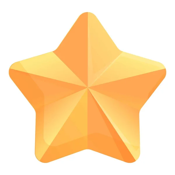 Prodotto stella recensione icona, stile cartone animato — Vettoriale Stock