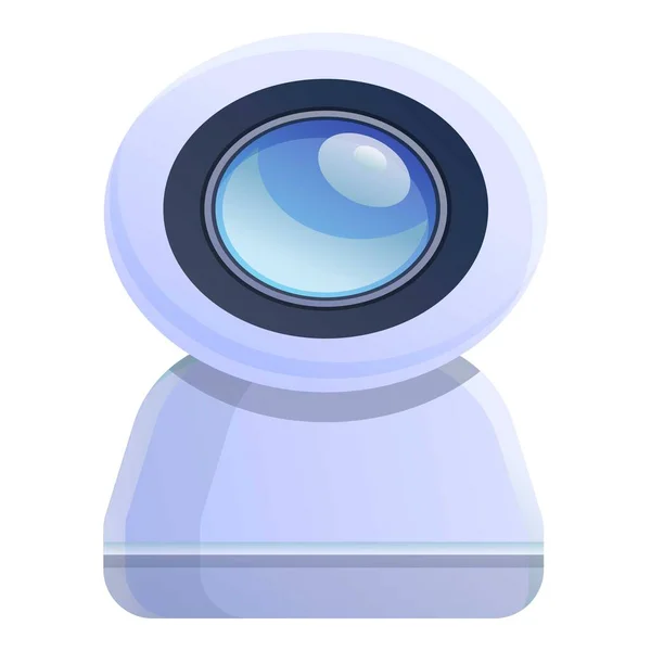 Web camera baby monitor icona, stile cartone animato — Vettoriale Stock