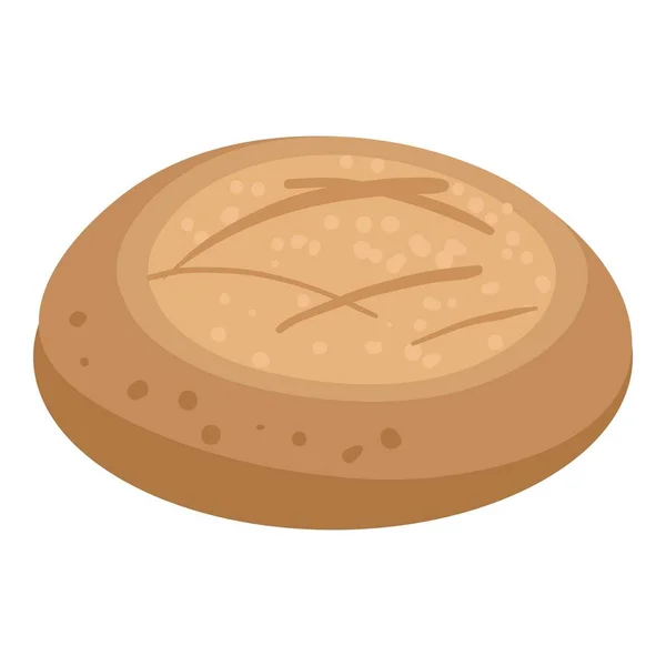 Хлебопекарня икона свежего хлеба, изометрический стиль — стоковый вектор