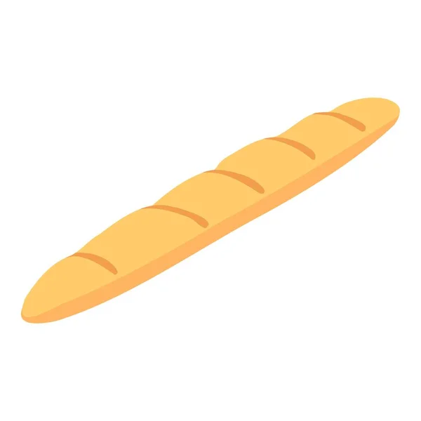 Bäckereifabrik Brot Bagette Symbol, isometrischer Stil — Stockvektor