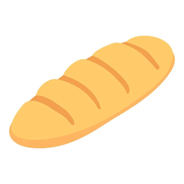 Bakery factory loaf icon, isometric style — Stock Vector