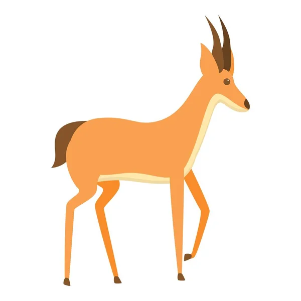 Icône de gazelle Springbok, style dessin animé — Image vectorielle