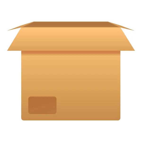 Warehouse box icon, cartoon style — Stock Vector