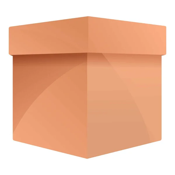 Icono de caja de cajón, estilo de dibujos animados — Vector de stock