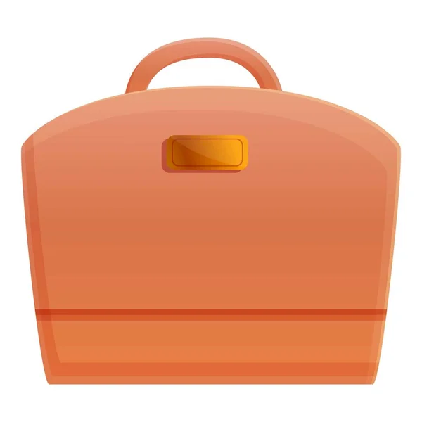 Klassisk bärbar väska ikon, tecknad stil — Stock vektor