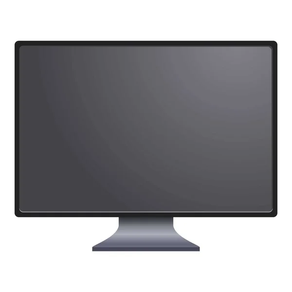 Pc icona del monitor, stile cartone animato — Vettoriale Stock
