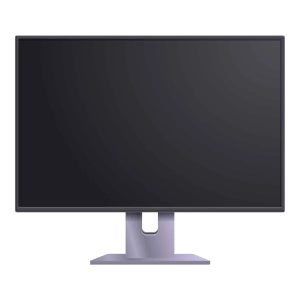 Icono del monitor de visualización, estilo de dibujos animados — Vector de stock