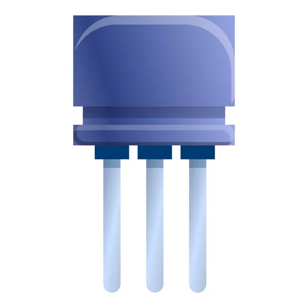 Icona del condensatore in poliestere, stile cartone animato — Vettoriale Stock