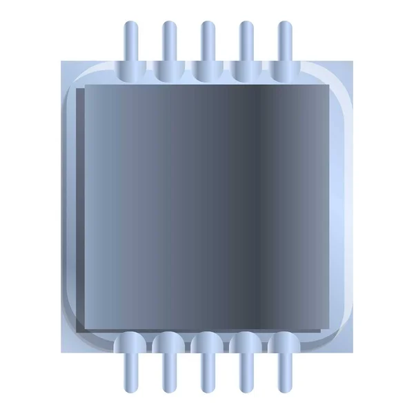 Icona del condensatore del processore, stile cartone animato — Vettoriale Stock