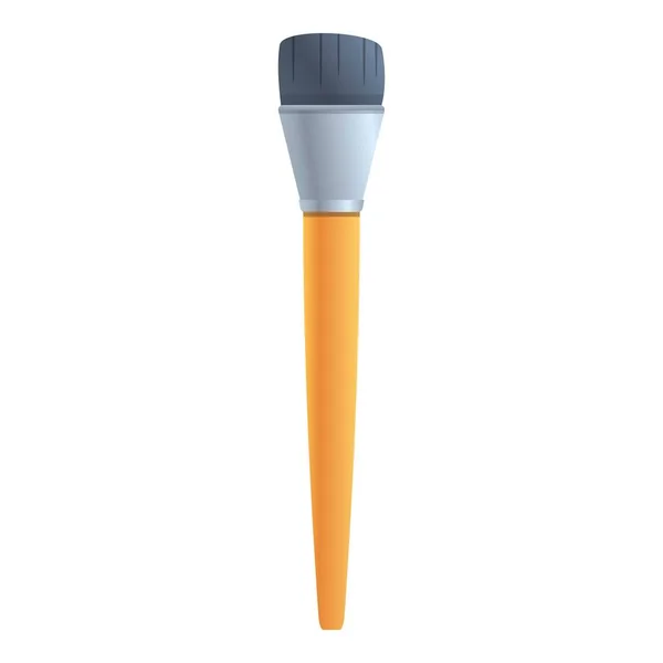 Ikona szczotki do ołówków, styl kreskówki — Wektor stockowy