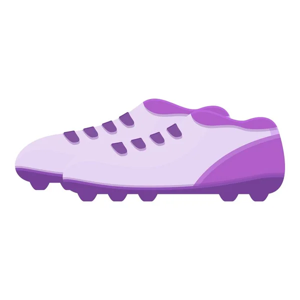 Bottes de football goujons icône, style dessin animé — Image vectorielle