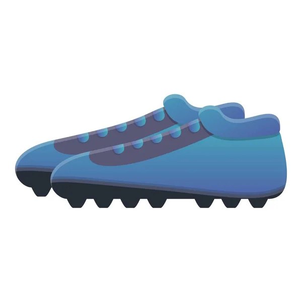 Botas de fútbol Cleat icono, estilo de dibujos animados — Vector de stock