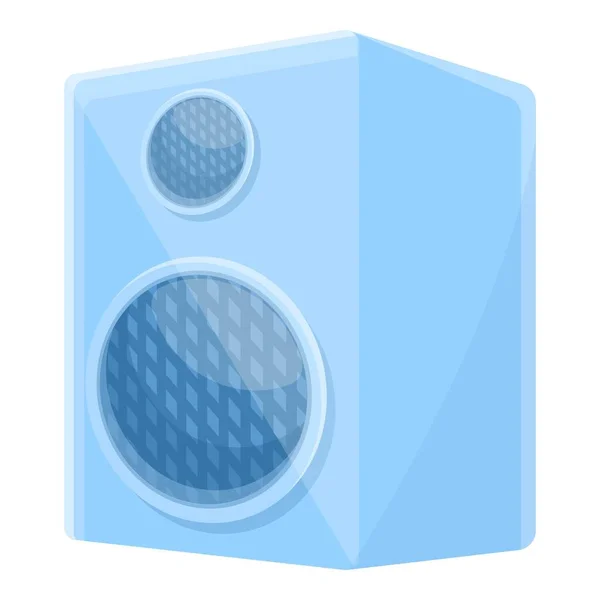 Summer party music speaker icon, cartoon style — Stock Vector