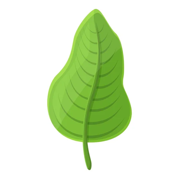 Fête d'été arbre feuille icône, dessin animé style — Image vectorielle