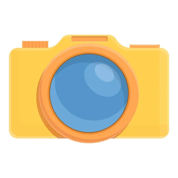 Ícone de câmera subaquática de verão, estilo cartoon —  Vetores de Stock